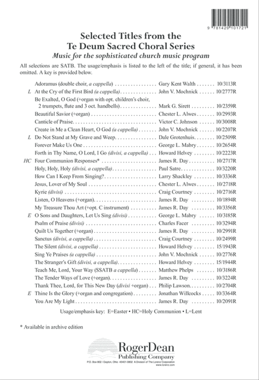 All Creatures, Lift Your Voice and Sing! 4-Part scores gallery preview page 24