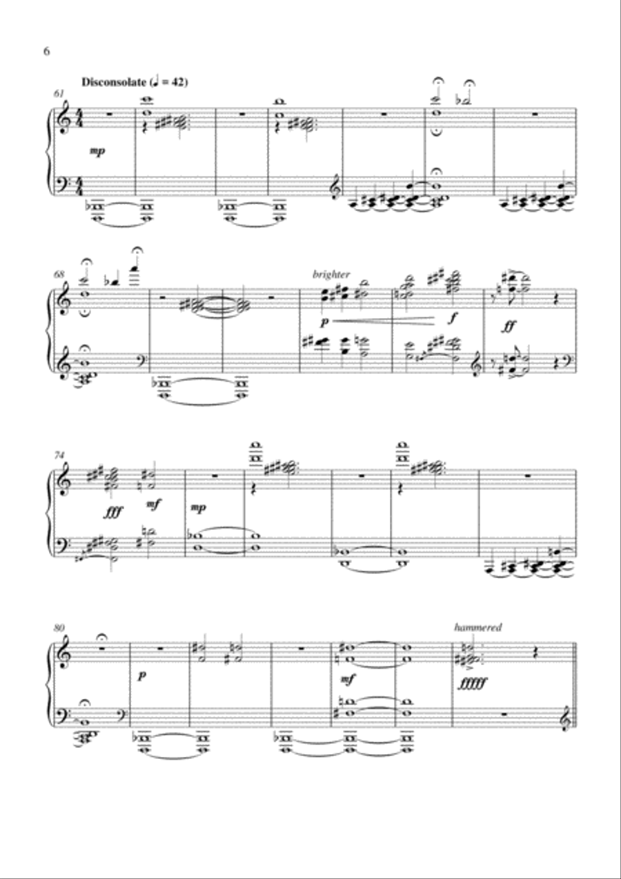 Carson Cooman: Fourth Piano Sonata Piano Solo scores gallery preview page 6
