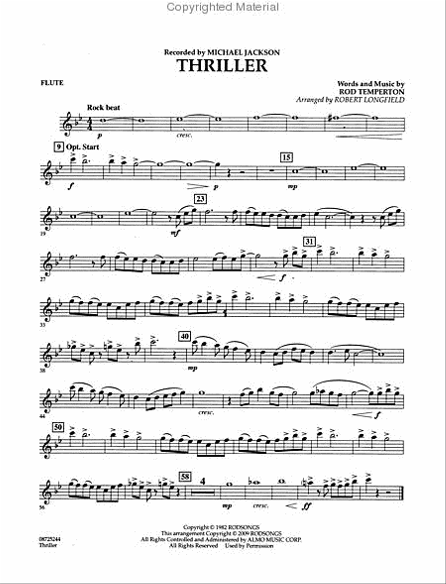 Thriller Concert Band scores gallery preview page 4