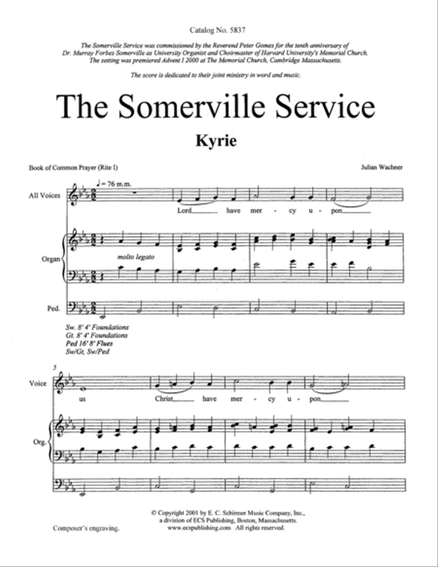 The Somerville Service The Somerville Service Choir scores gallery preview page 2
