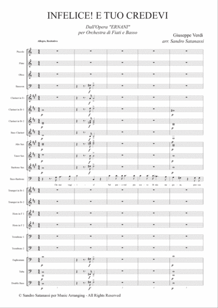 Infelice! e tuo credevi Infelice! e tuo credevi Concert Band scores gallery preview page 5