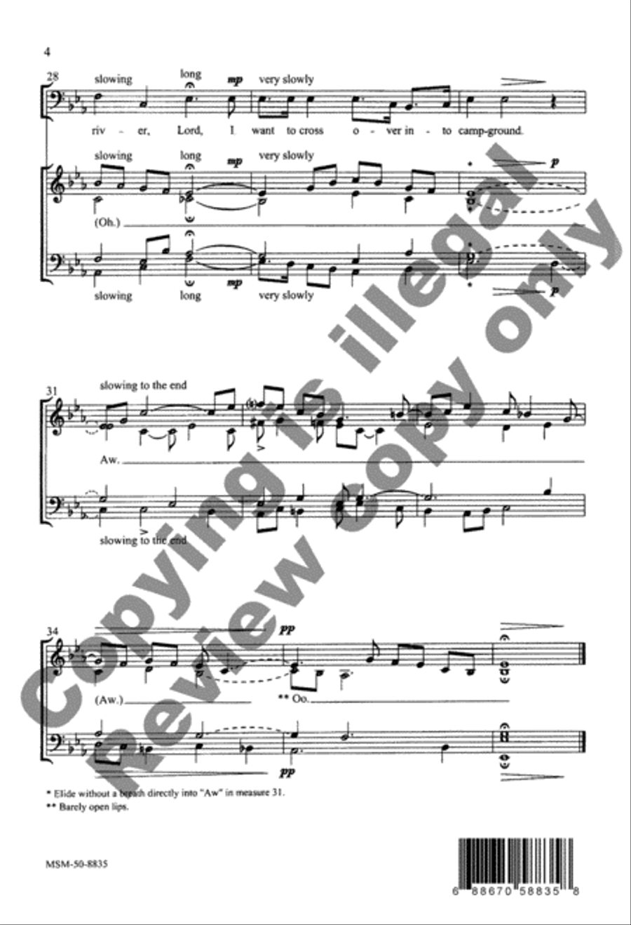Deep River 4-Part scores gallery preview page 5