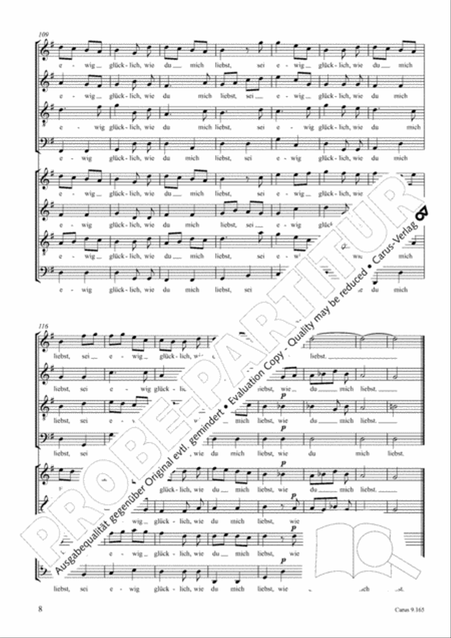 Drei Lieder nach Texten von Goethe Choir scores gallery preview page 9