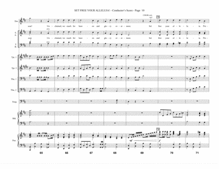 Set Free Your Alleluia! - Full Score