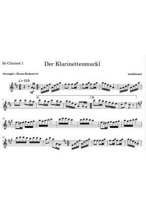Der Klarinettenmuckl - for Bb clarinet duet