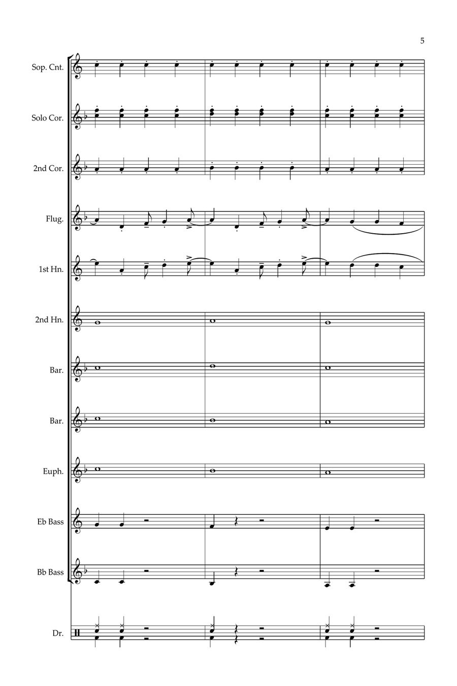 Mr. Blue Sky Mr. Blue Sky Brass Ensemble scores gallery preview page 5