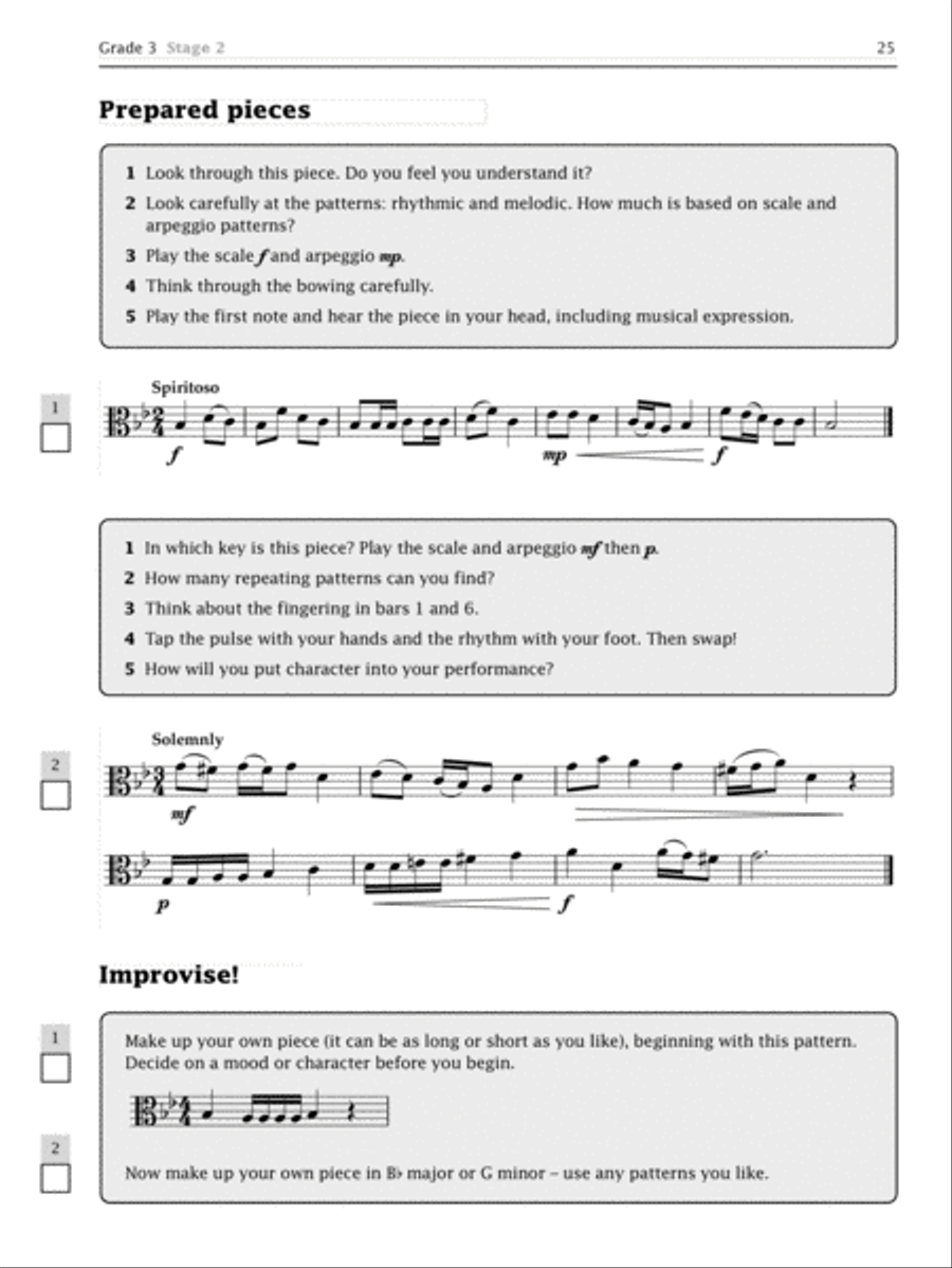 Improve Your Sight-reading! Viola, Grade 1-5 Viola scores gallery preview page 3
