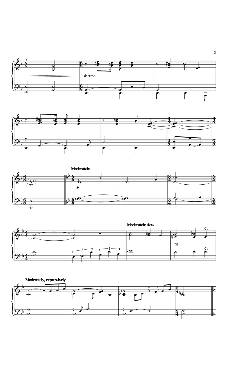 Farewell And The Trip Farewell And The Trip Piano Solo scores gallery preview page 3