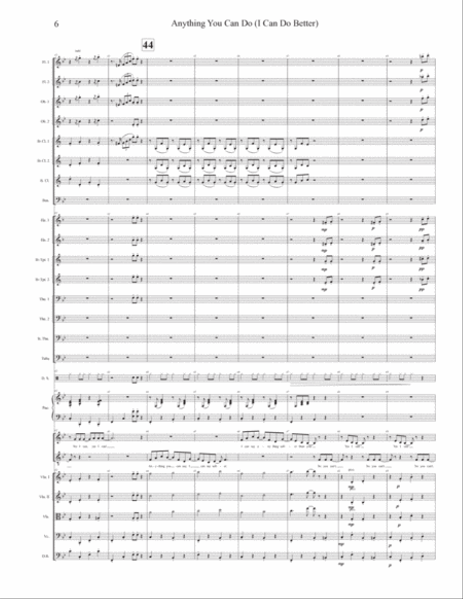 Anything You Can Do Full Orchestra scores gallery preview page 6