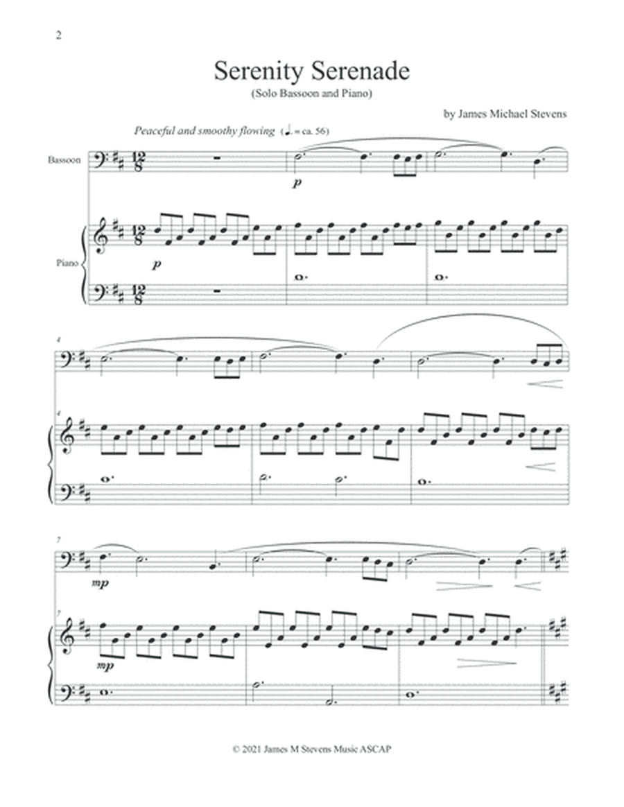 Serenity Serenade - Bassoon & Piano image number null