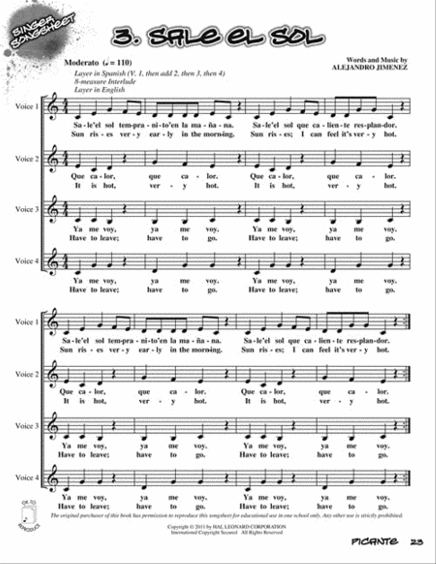 Picante Choir scores gallery preview page 4