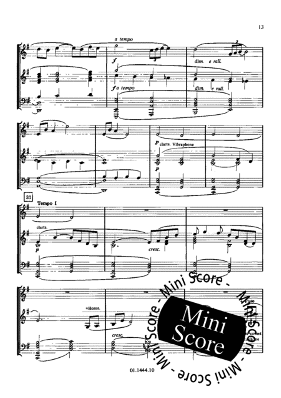 Concerto for Alto Saxophone and Band Concert Band scores gallery preview page 17