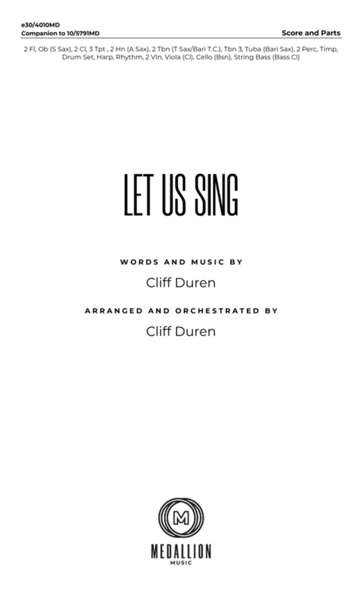 Let Us Sing - Downloadable Orchestration