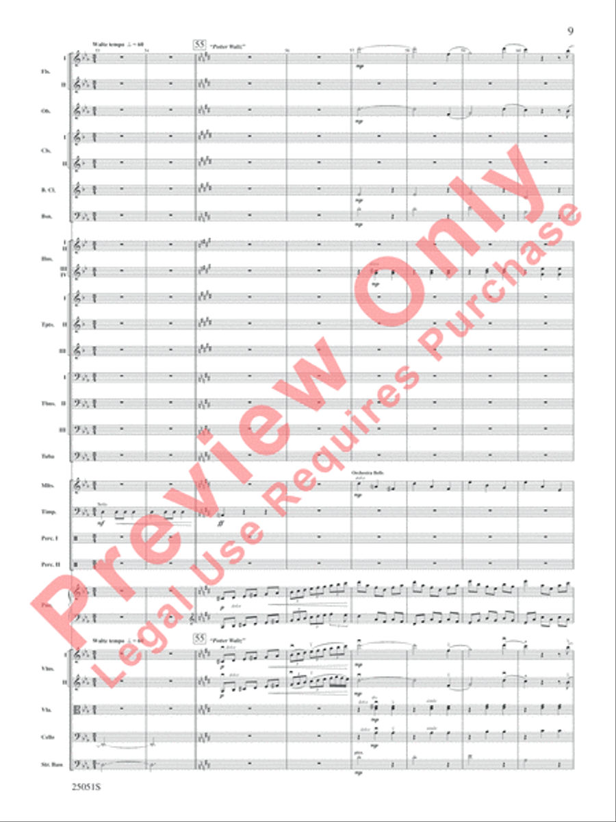 Concert Suite from Harry Potter and the Goblet of Fire Concert Band scores gallery preview page 10