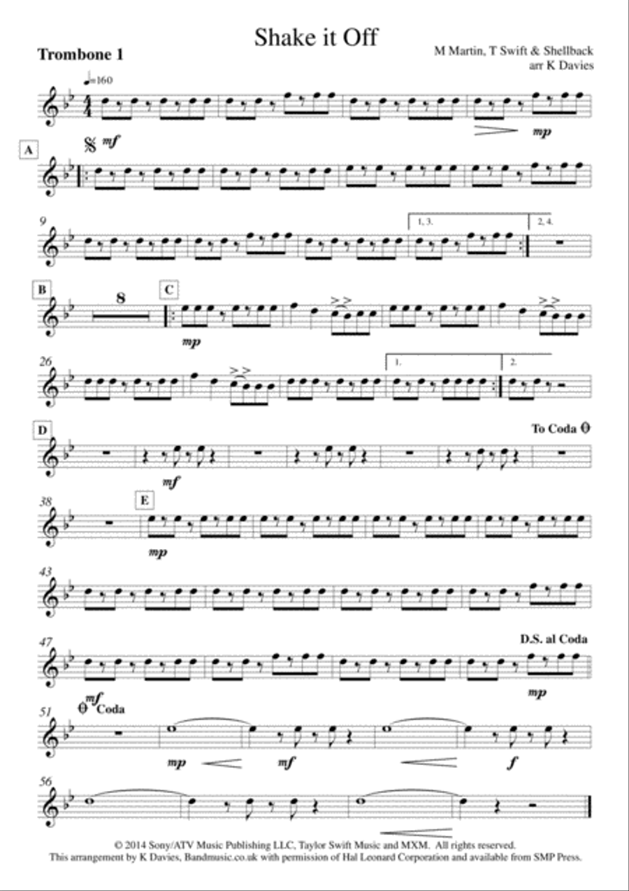 Shake It Off Shake It Off Small Ensemble scores gallery preview page 5
