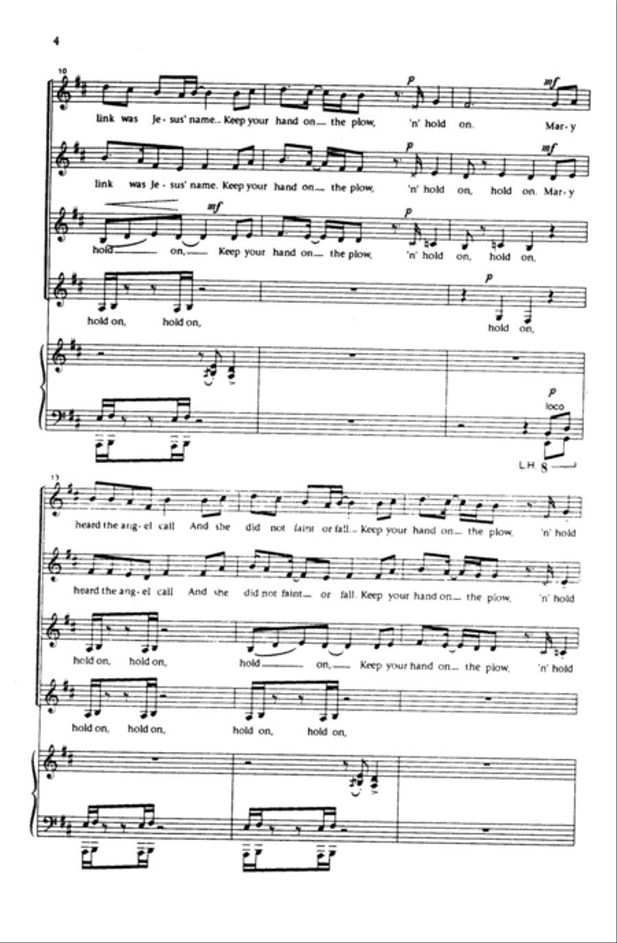 Hold On Women's Choir scores gallery preview page 13