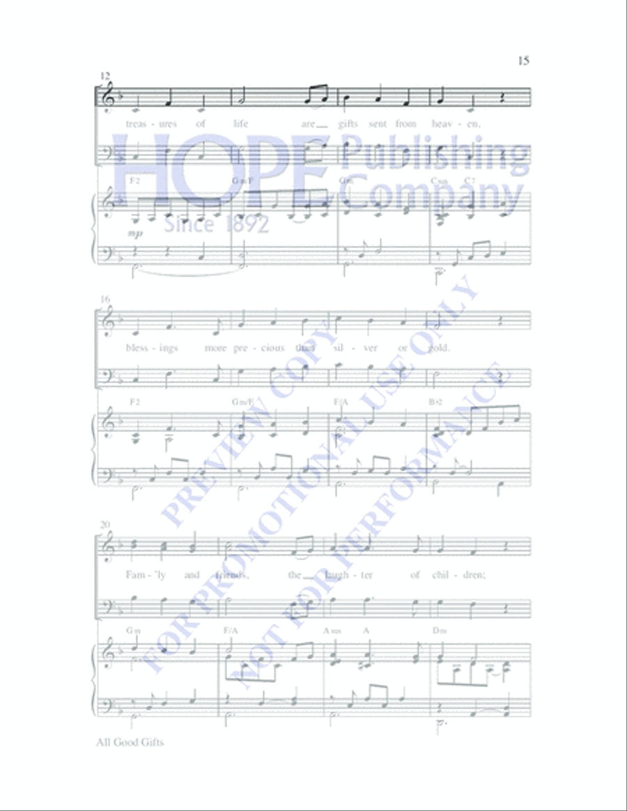 Simple Settings for SAB Choirs, Vol. 1 3-Part scores gallery preview page 17