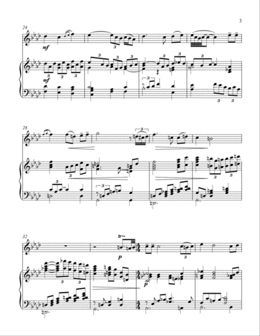 The Lord's Prayer Violin Solo scores gallery preview page 3