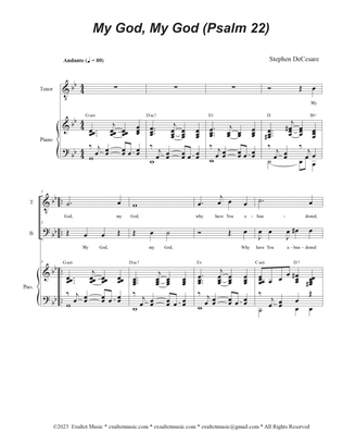 Psalms for Palm Sunday through Easter Sunday (Duet for Tenor and Bass solo) (Years A, B, and C)