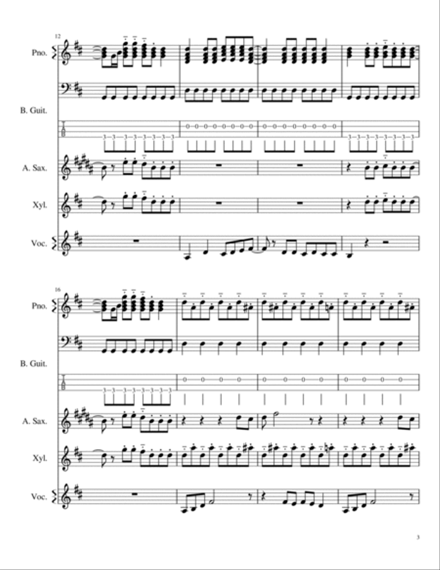 Mamma Mia Mamma Mia Small Ensemble scores gallery preview page 3