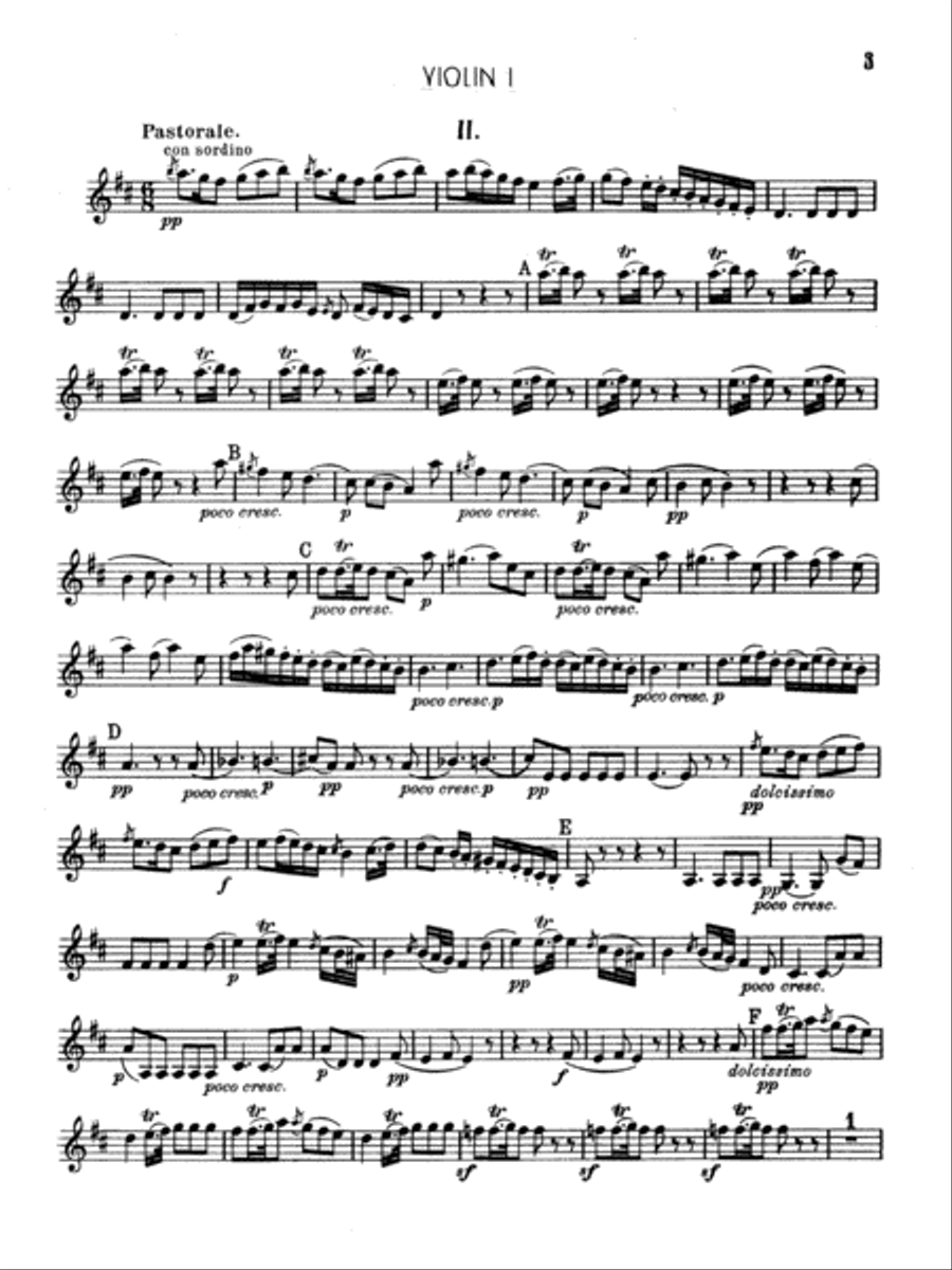 Boccherini: First Quintet in D Major, for Two Violins, Viola, Cello and Guitar Viola scores gallery preview page 3