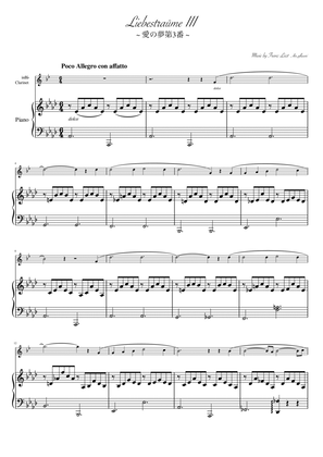 "Liebesträum No.3" (Asdur) Clarinet & Piano