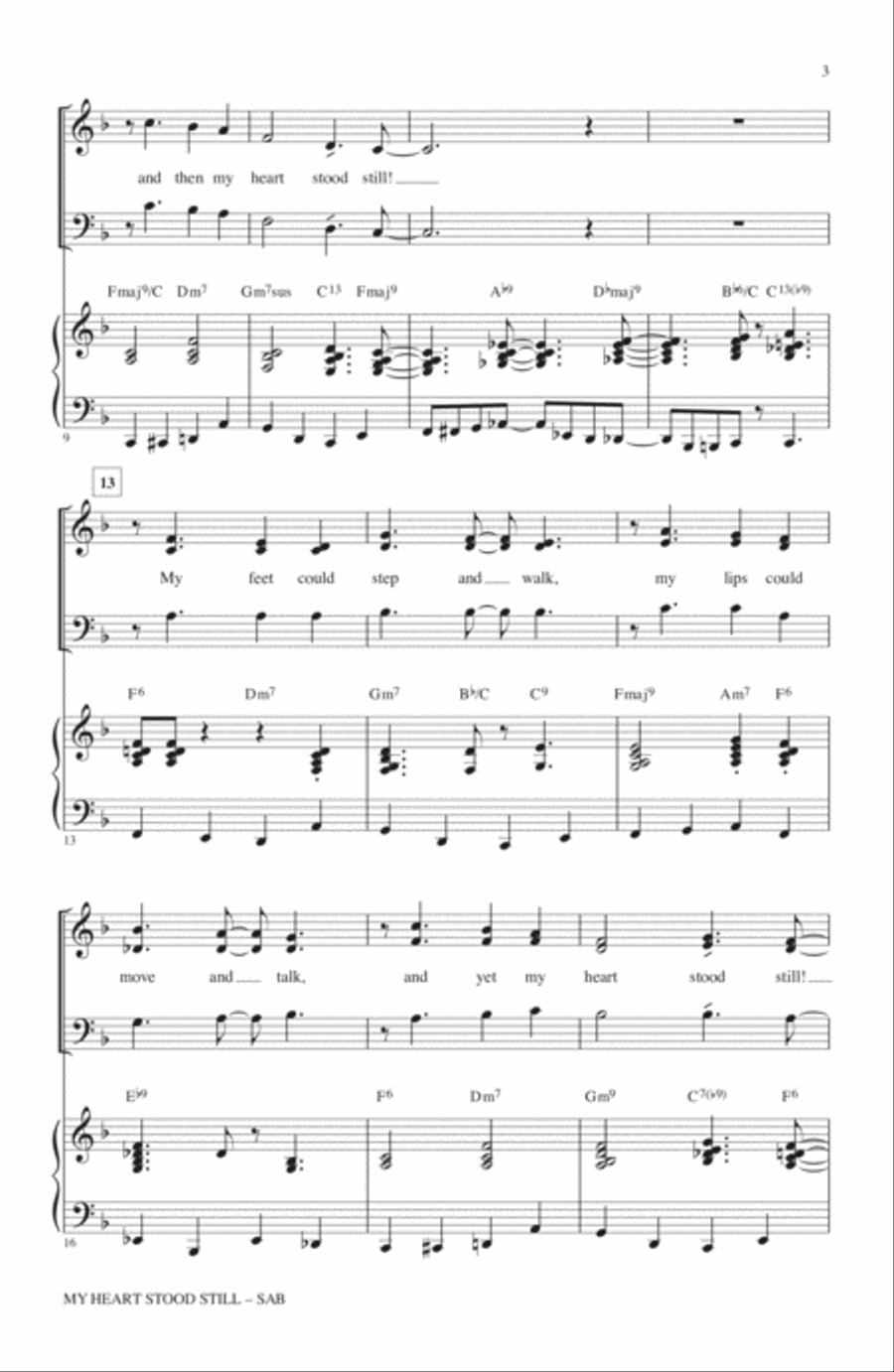 My Heart Stood Still (arr. Kirby Shaw) 3-Part scores gallery preview page 2