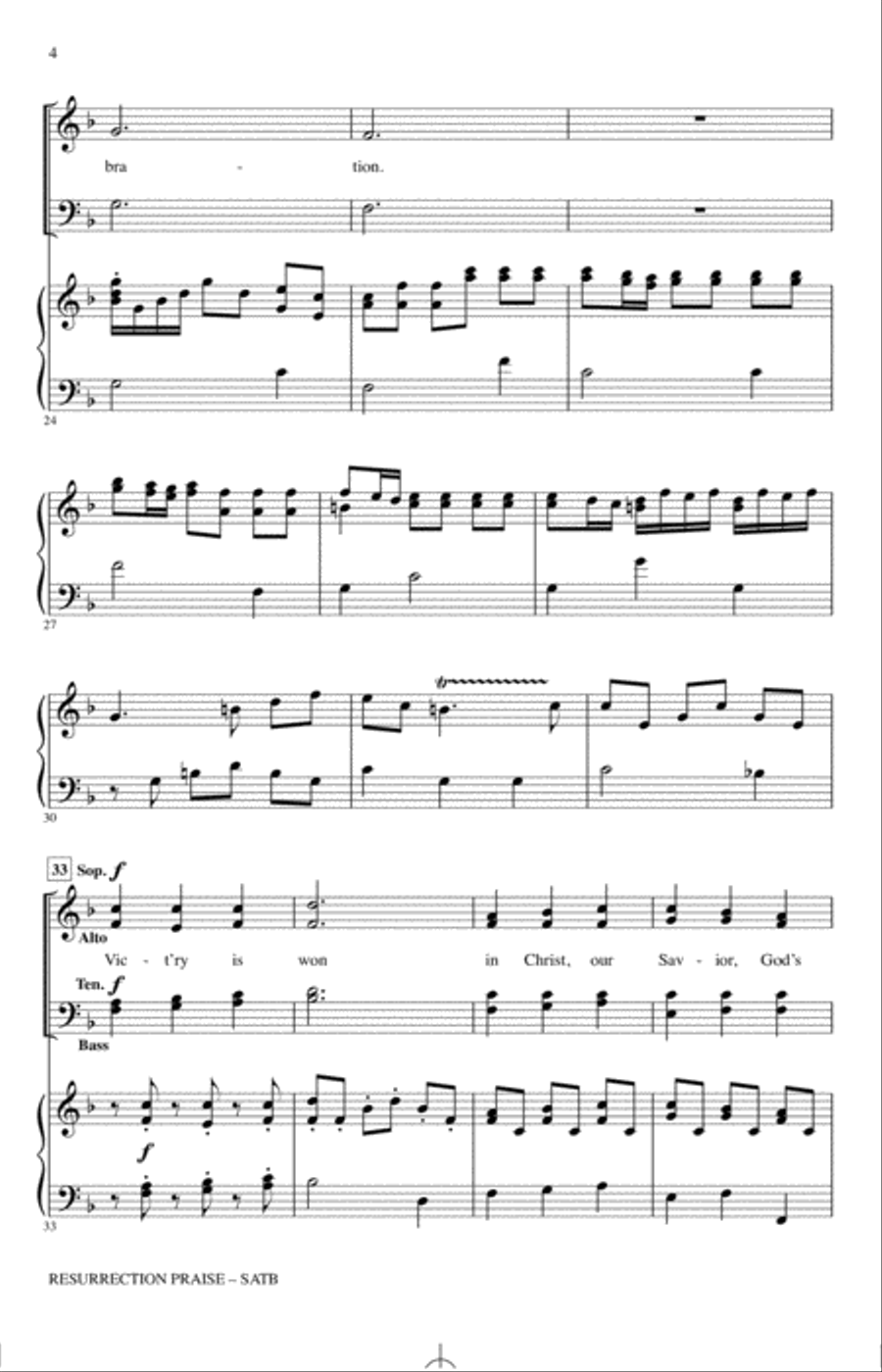 Resurrection Praise 4-Part scores gallery preview page 3