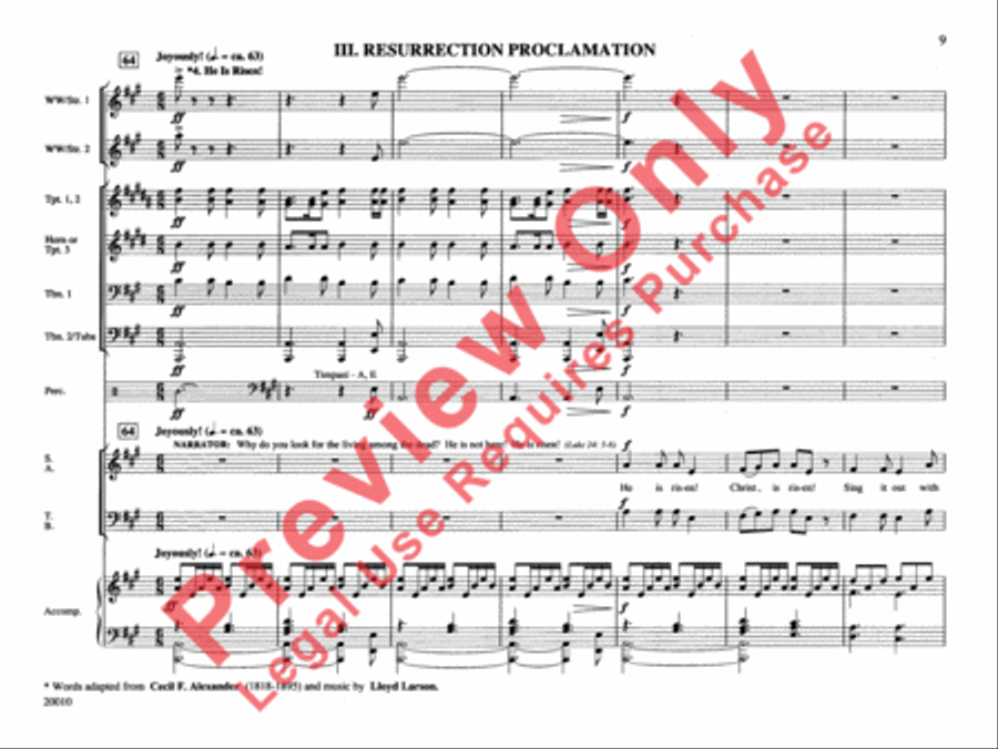 He Is Risen! Choir scores gallery preview page 10