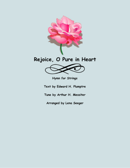 Rejoice O Pure in Heart (String Orchestra) image number null