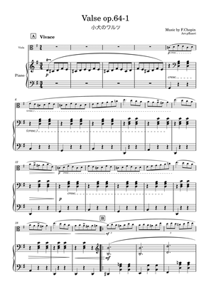 "Valse op.64-1" (Gdur) viola & piano