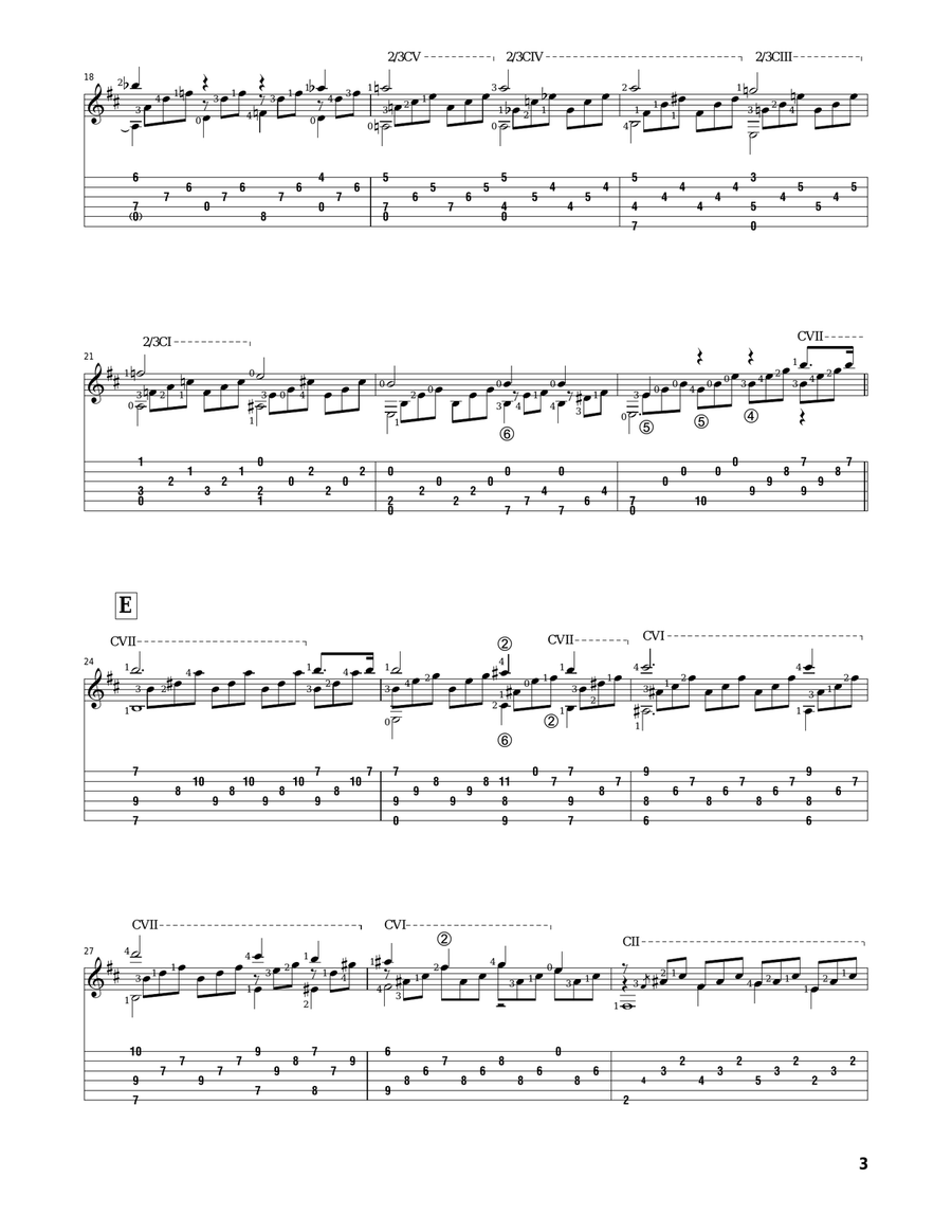 Adagio Acoustic Guitar scores gallery preview page 3