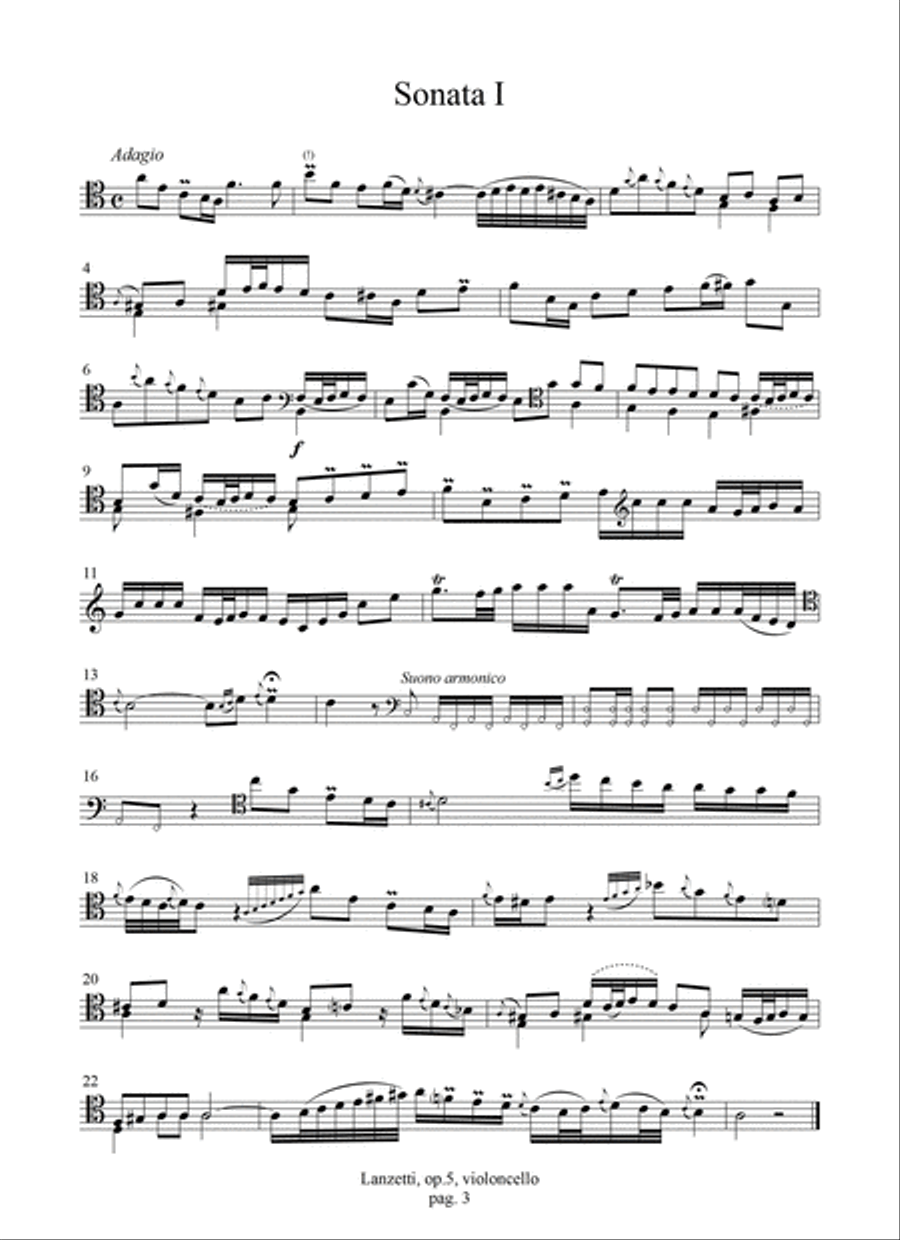 6 Sonate op.5 (Paris, s.a.) Cello scores gallery preview page 3