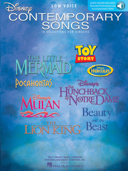 Disney Contemporary Songs (Low Voice)