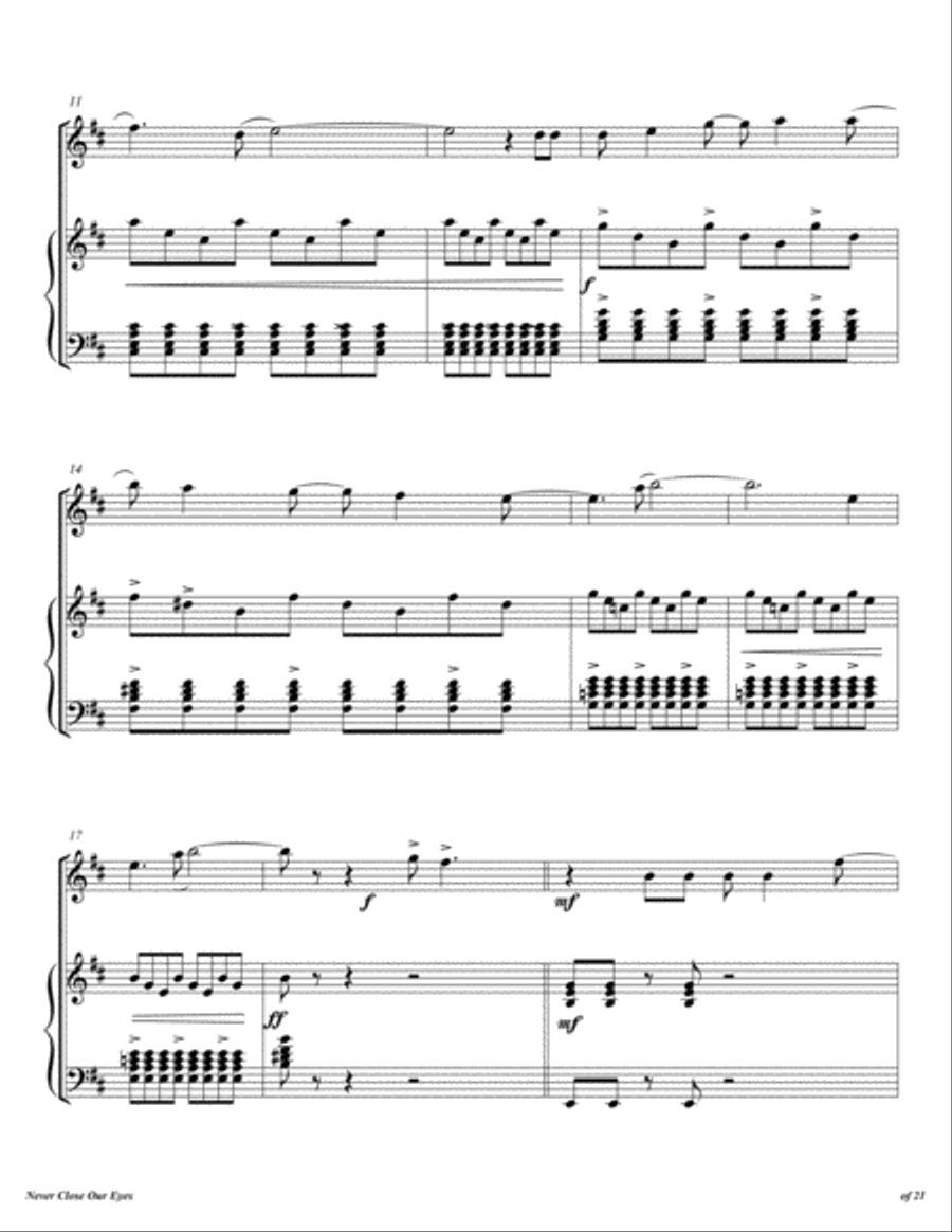Never Close Our Eyes Flute Solo scores gallery preview page 4