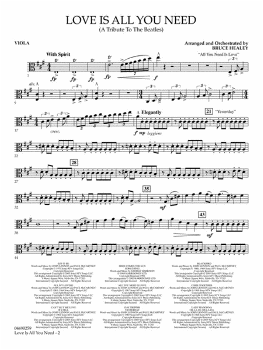Love Is All You Need (A Tribute to the Beatles) Full Orchestra scores gallery preview page 8