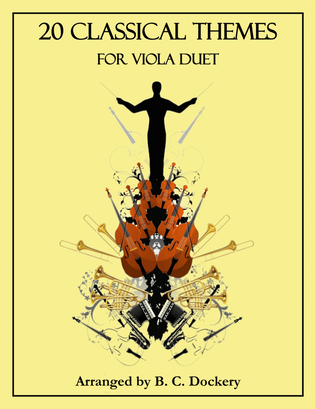 Book cover for 20 Classical Themes for Viola Duet