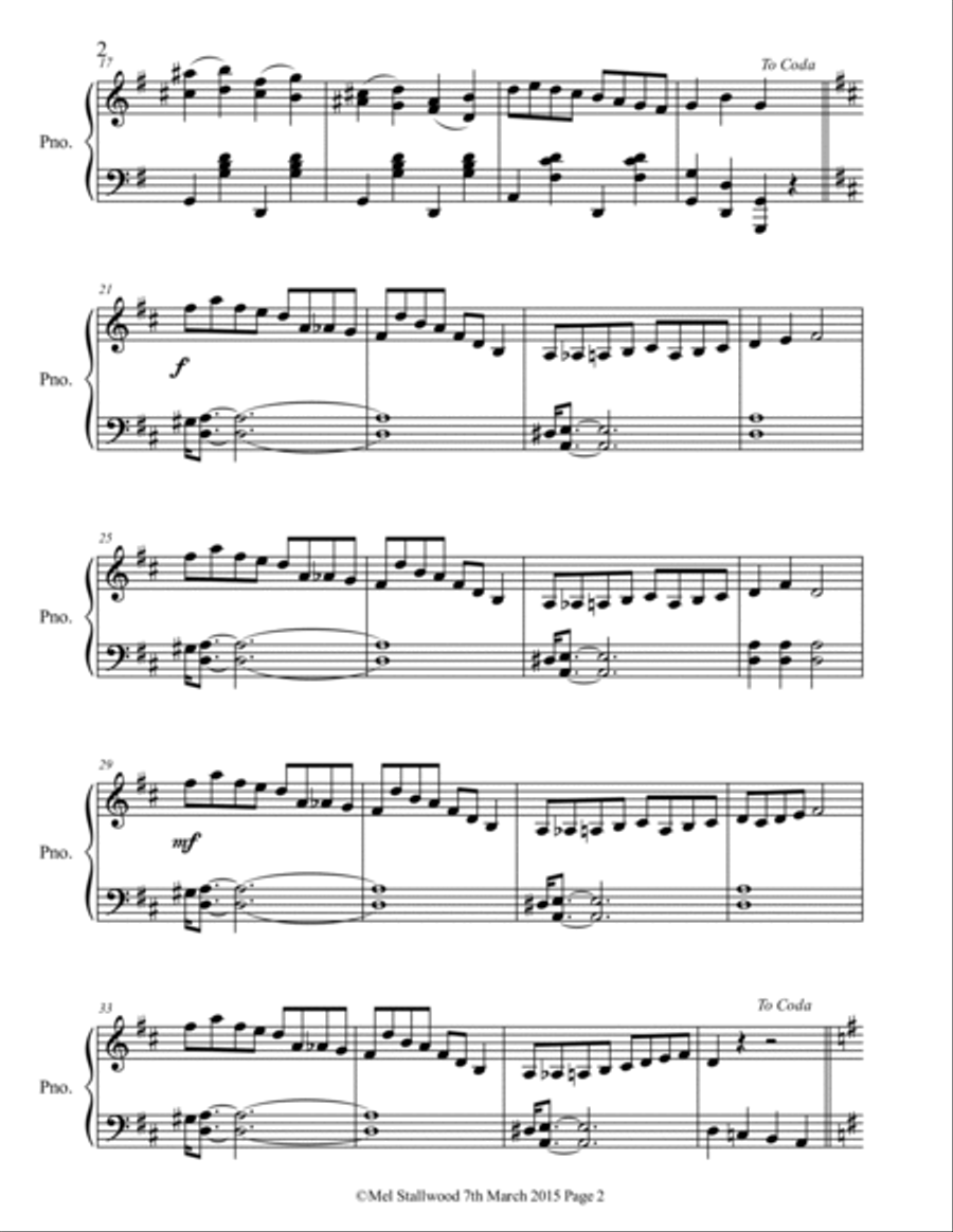Owens on the Fiddle Piano Solo scores gallery preview page 2