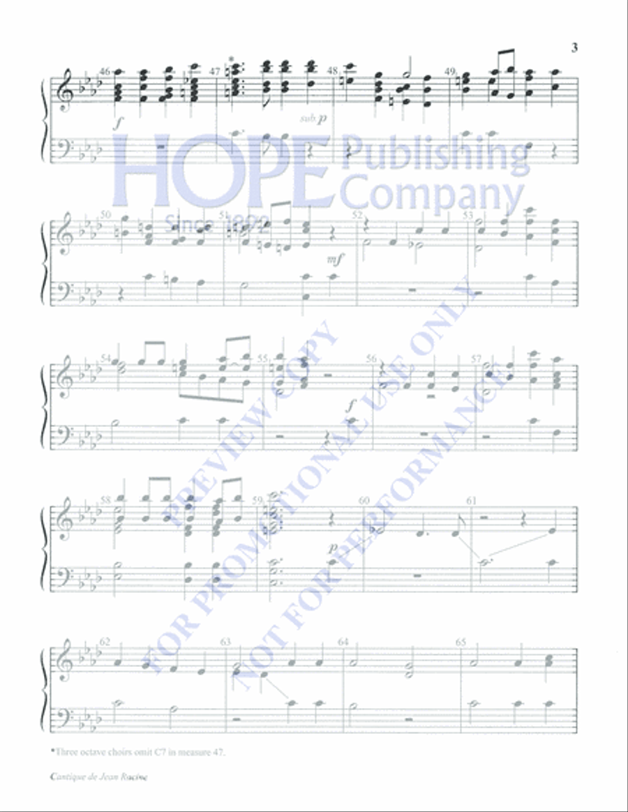 Cantique de Jean Racine Cantique de Jean Racine 5-Octaves scores gallery preview page 3