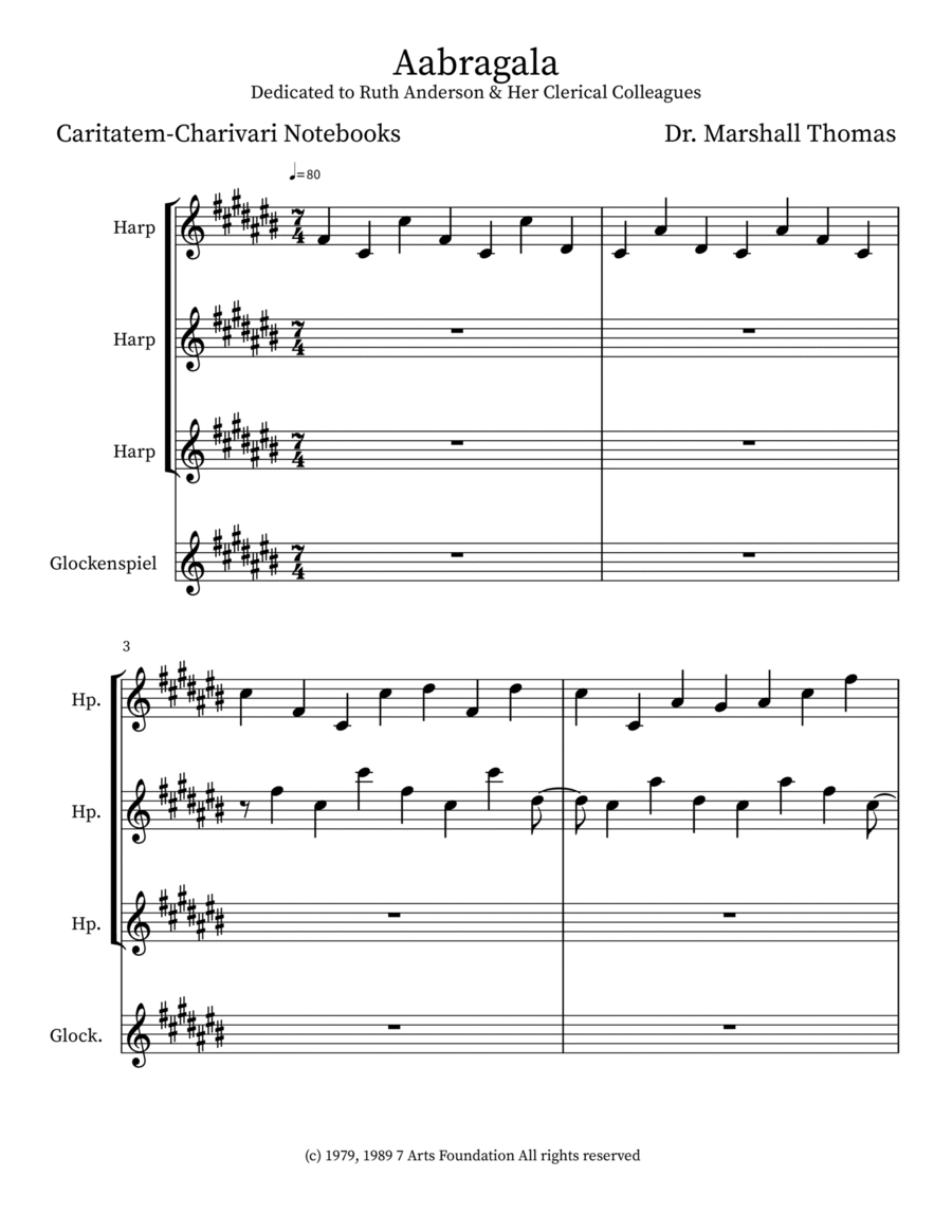 Aabragala Small Ensemble scores gallery preview page 1