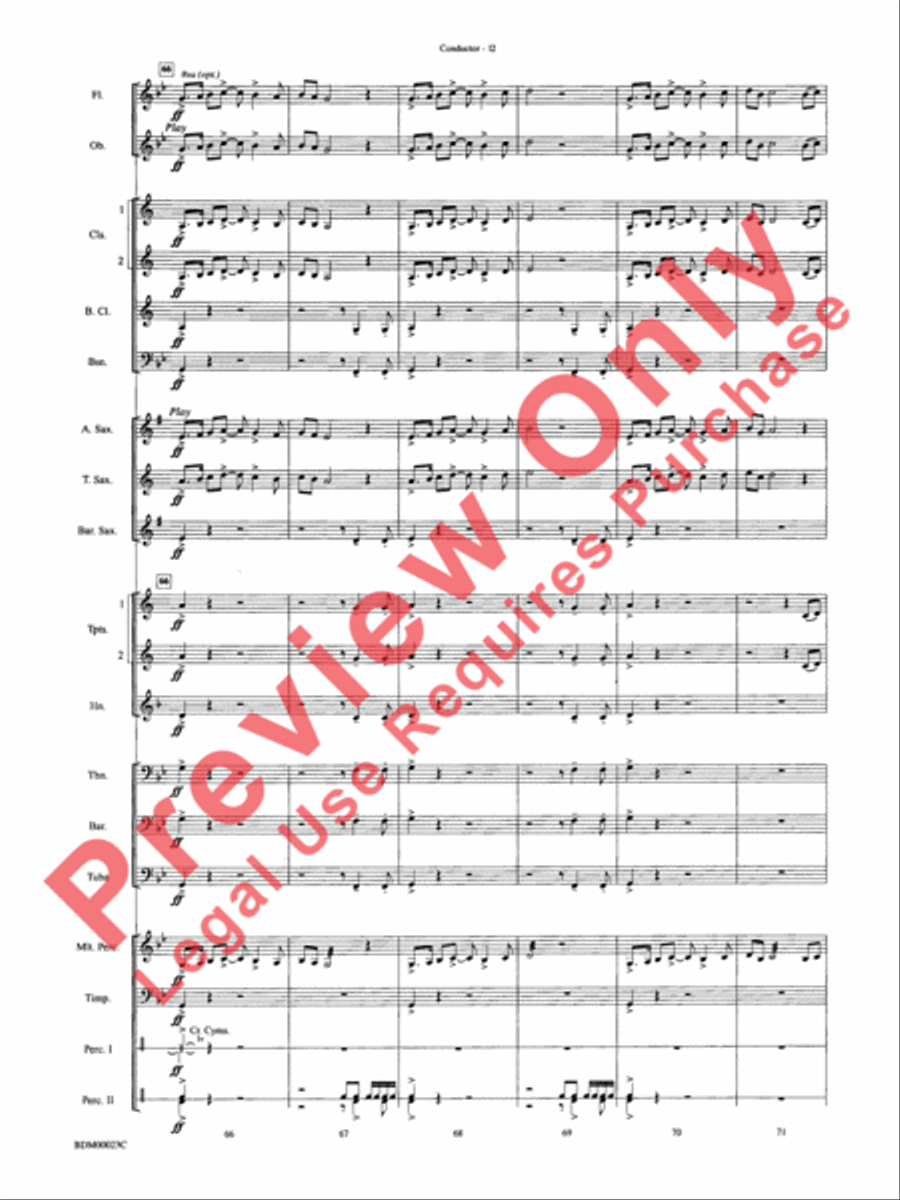Under the Rice Moon Under the Rice Moon Concert Band scores gallery preview page 15