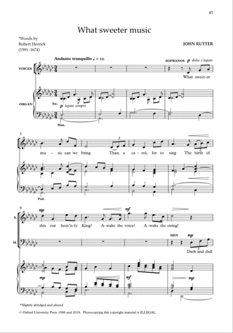 John Rutter Carols for SA and Men SA scores gallery preview page 8