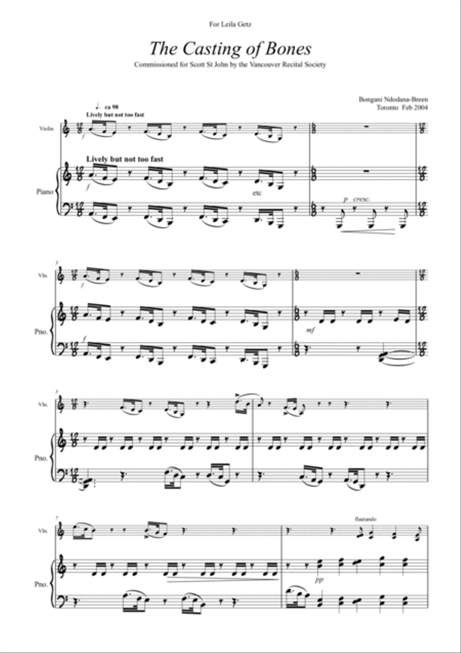The Casting Of Bones String Duet scores gallery preview page 2