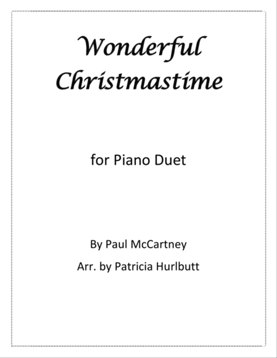 Wonderful Christmastime Piano scores gallery preview page 1