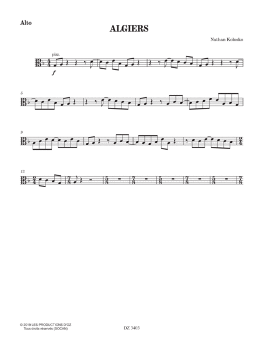 Algiers Score scores gallery preview page 4