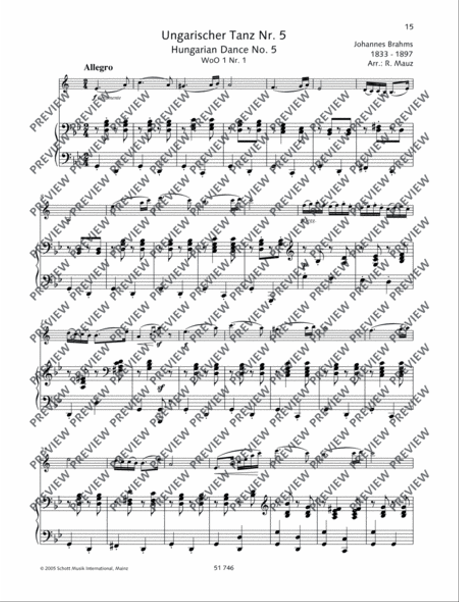 Hungarian Dance No. 5 Hungarian Dance No. 5 B-Flat Clarinet scores gallery preview page 2