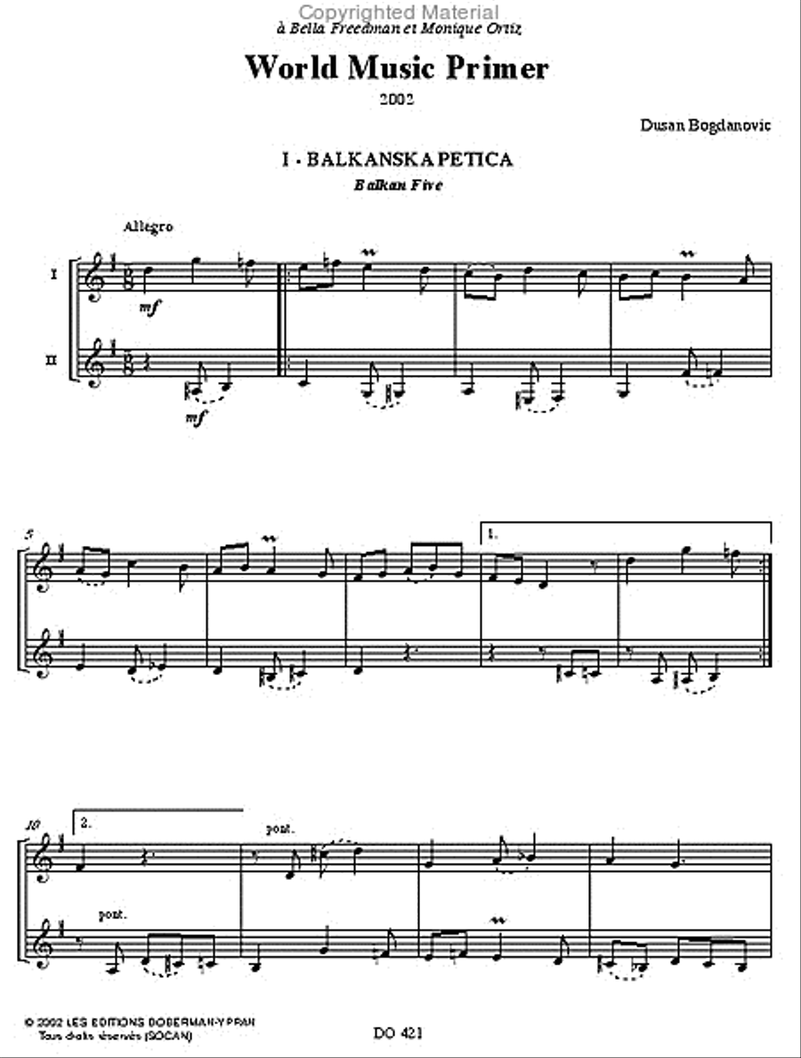 World Music Primer World Music Primer Guitar Ensemble scores gallery preview page 2