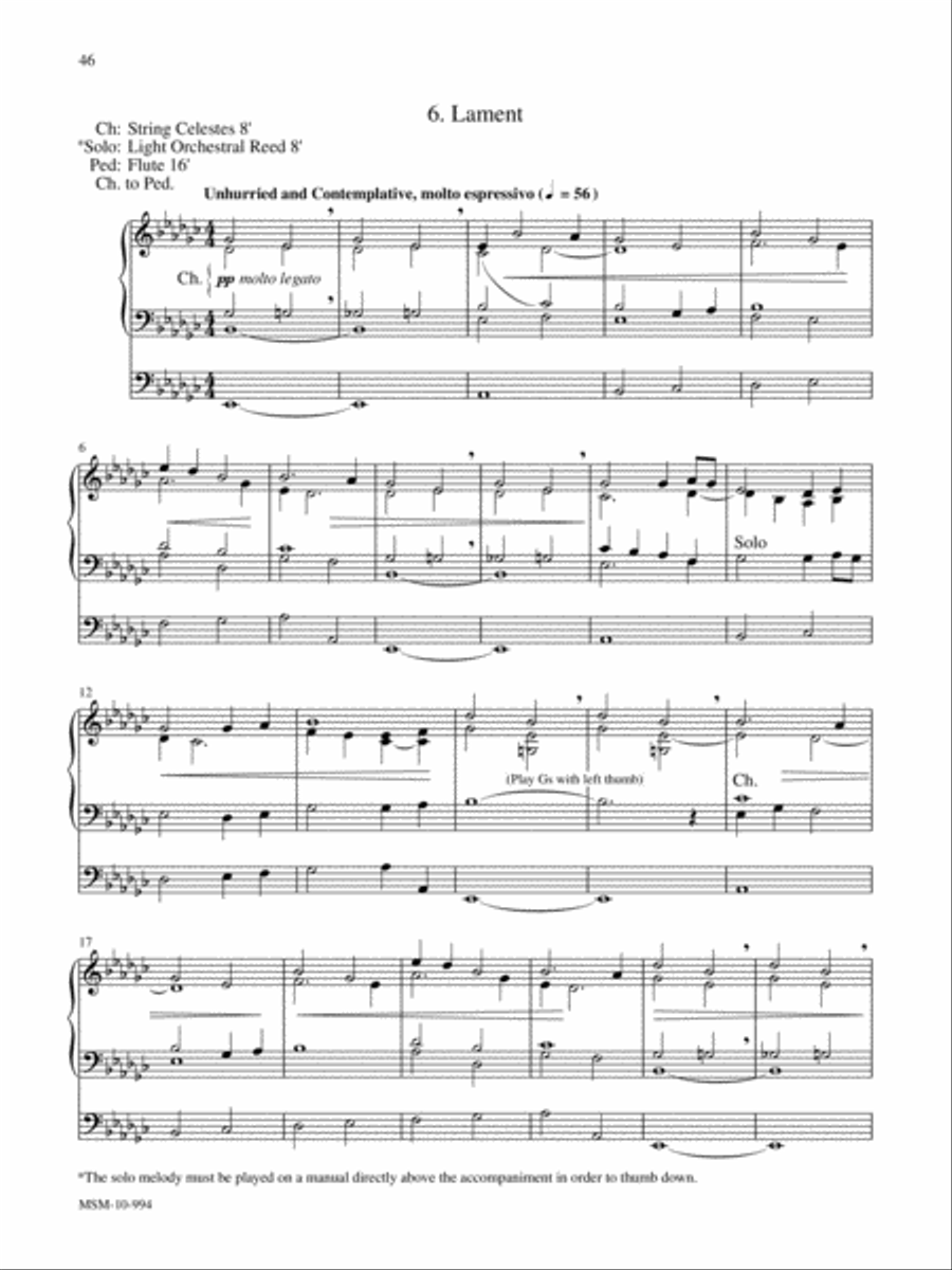 Marilyn Mason Music Library, Volume 5 Organ scores gallery preview page 17