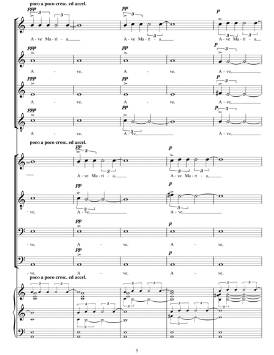 Ave Maria SSA scores gallery preview page 5