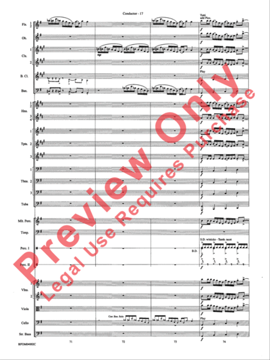 Prairiesong Full Orchestra scores gallery preview page 20